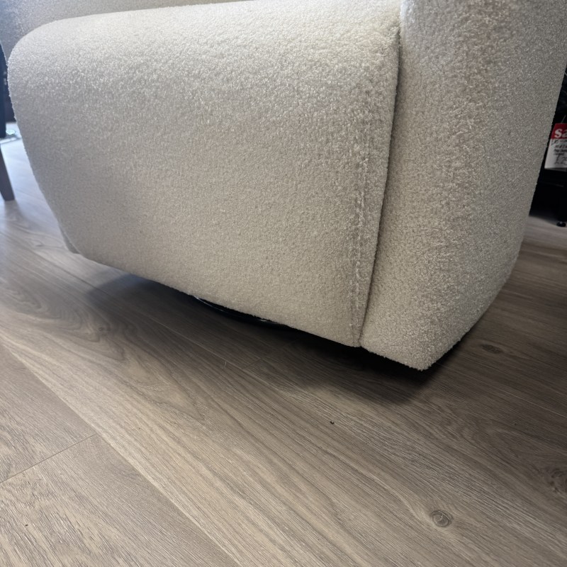 Calia Italia - Hotel Chair with Swivel - Teddy Ivory Fabric Calia Italia - Hotel Chair with Swivel - Teddy Ivory Fabric