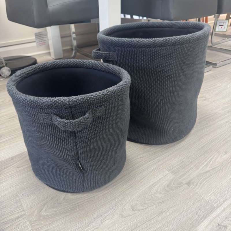 Calligaris Storage Baskets - Set of 2 - Anthracite Calligaris Storage Baskets - Set of 2 - Anthracite
