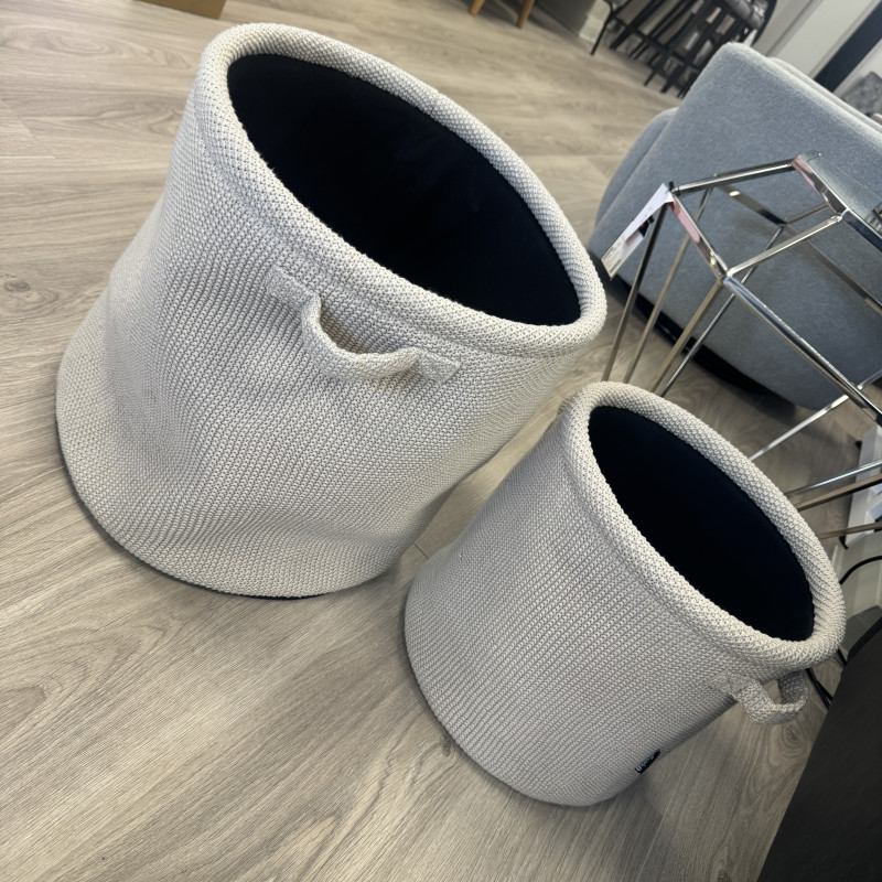 Calligaris Set of 2 Basket in Natural Calligaris Set of 2 Basket in Natural