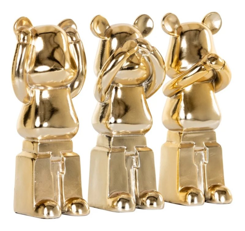 No Evil - Gold Bears No Evil - Gold Bears