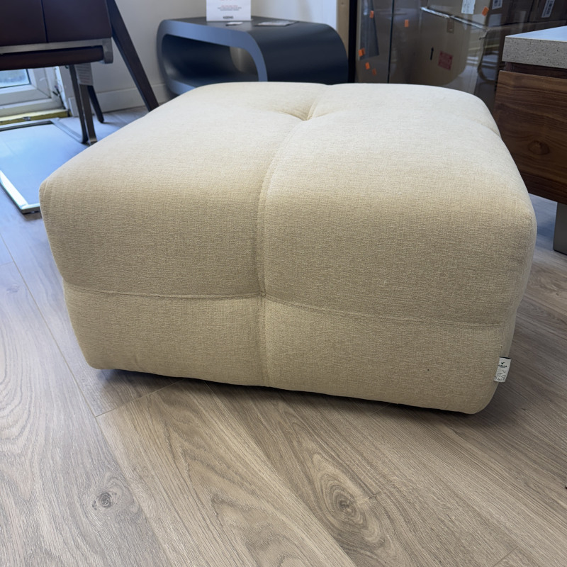 Calia Italia Footstool - Ivory Fabric Calia Italia Footstool - Ivory Fabric