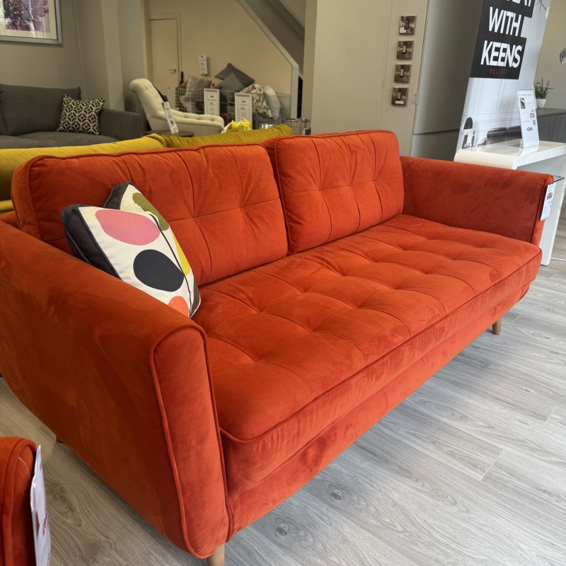 Ivy Large Sofa - Orla Kiely - Tomato Fabric Ivy Large Sofa - Orla Kiely - Tomato Fabric