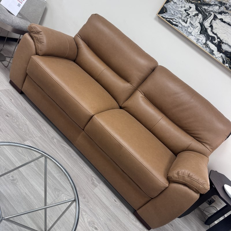 Buick - 3 Seater - Tan Genuine Leather Buick - 3 Seater - Tan Genuine Leather