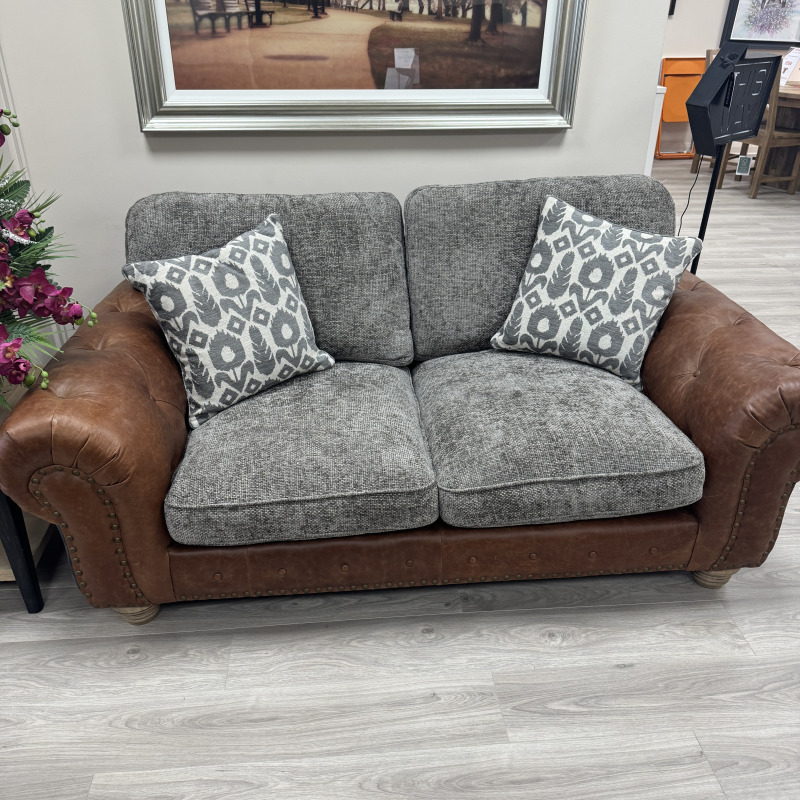 Alexander & James Wilson Sofa - Leather & Fabric Mix Alexander & James Wilson Sofa - Leather & Fabric Mix