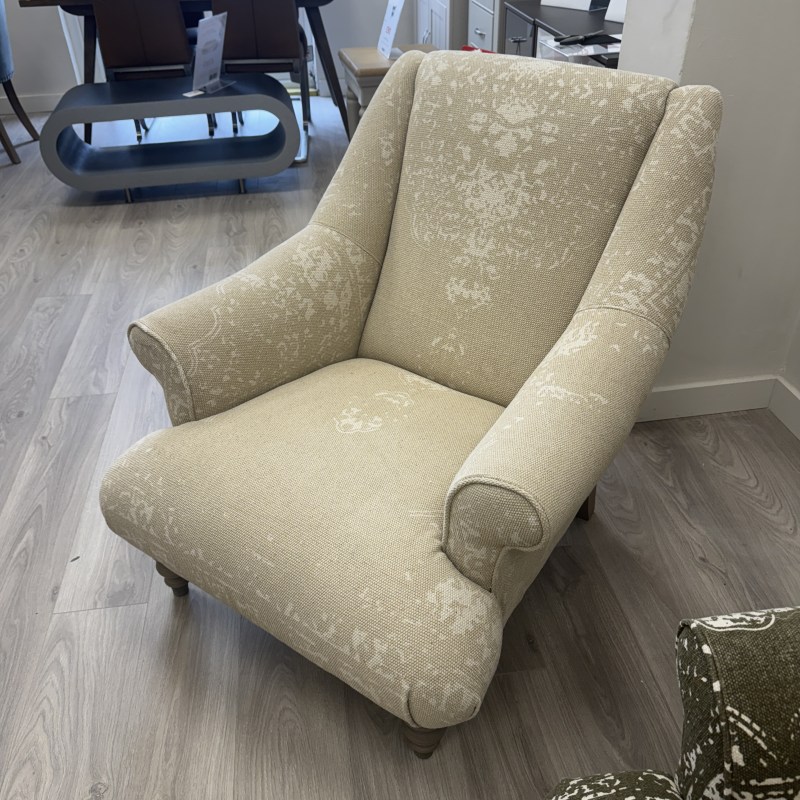 Jacaranda Chair in Bagru Fabric by Tetrad Jacaranda Chair in Bagru Fabric by Tetrad