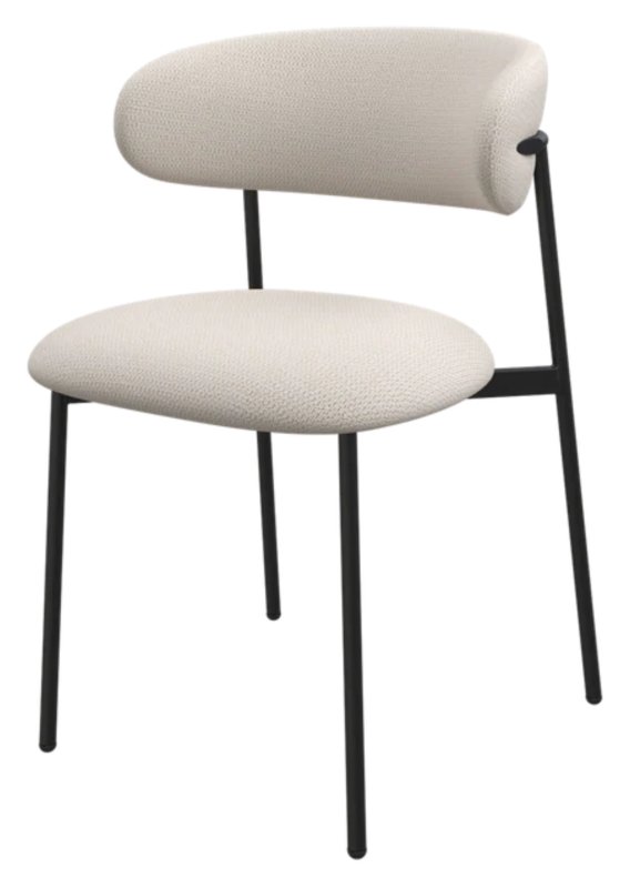Amalfi - Dining Chair Ivory Fabric Amalfi - Dining Chair Ivory Fabric