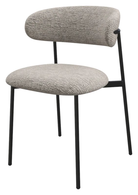 Amalfi - Dining Chair Earthy Grey Fabric Amalfi - Dining Chair Earthy Grey Fabric