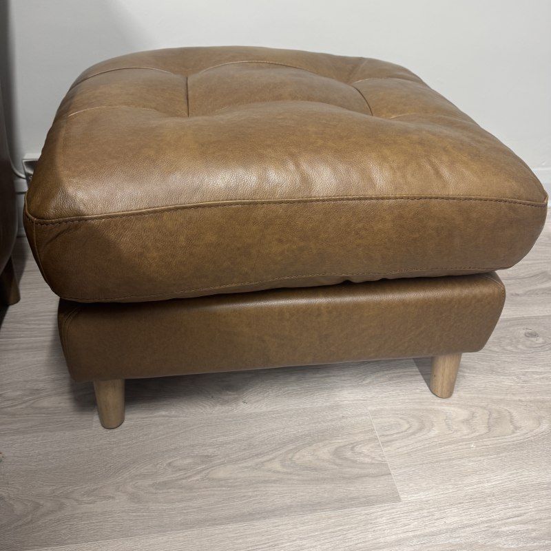 A&J Saddler - Footstool - Tote Tobacco Leather A&J Saddler - Footstool - Tote Tobacco Leather