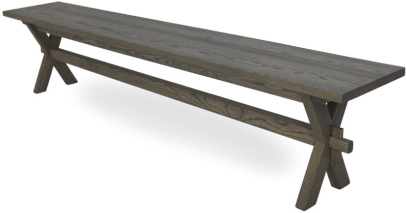 KEENS Kustom - Ancona Bench with X Legs in Wood KEENS Kustom - Ancona Bench with X Legs in Wood