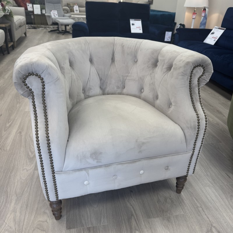 A&J Jude - Occasional Chair in Light Natural Fabric A&J Jude - Occasional Chair in Light Natural Fabric