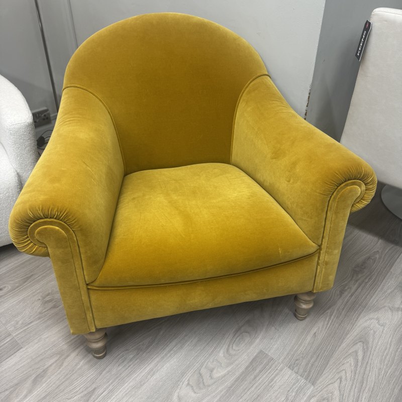 Tetrad - Beaton Chair in Luxury Mustard Velvet Tetrad - Beaton Chair in Luxury Mustard Velvet