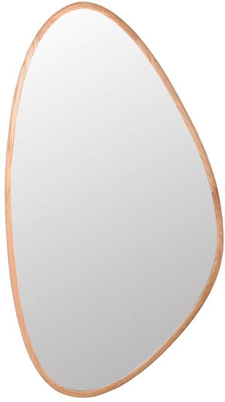 Large Natural Oak Teardrop Mirror Large Natural Oak Teardrop Mirror