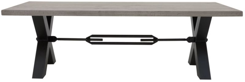 Bodahl - Kansas - Solid Oak Dining Table with X Frame + Bar Bodahl - Kansas - Solid Oak Dining Table with X Frame + Bar