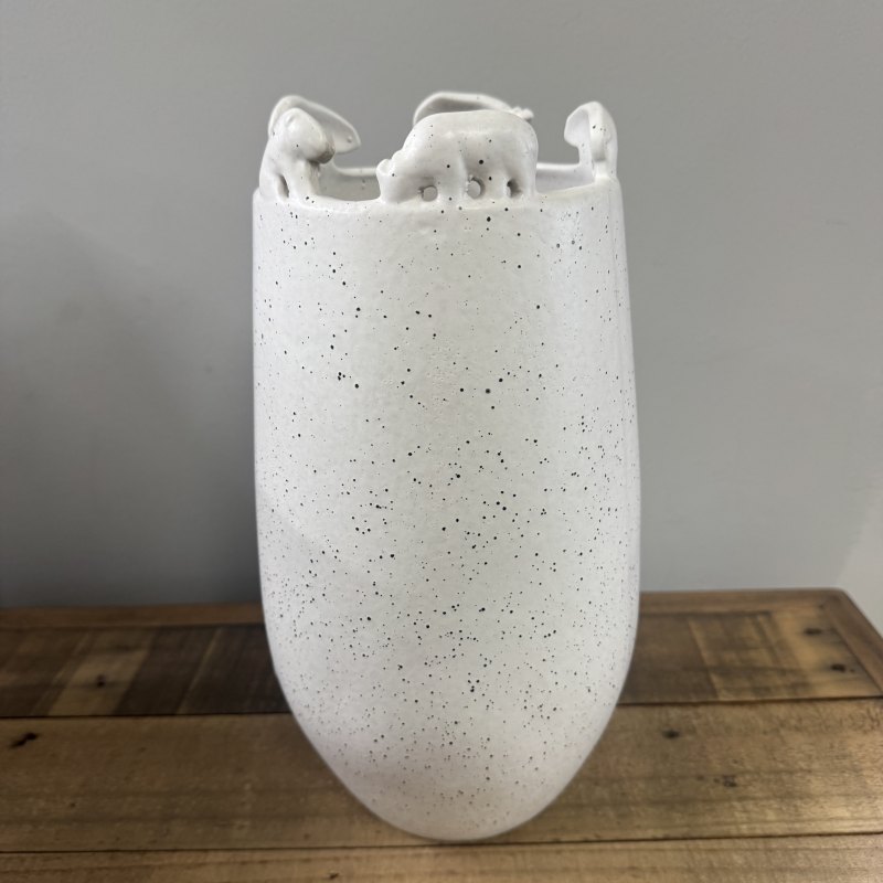 Small Animal Top Ceramic Vase Small Animal Top Ceramic Vase