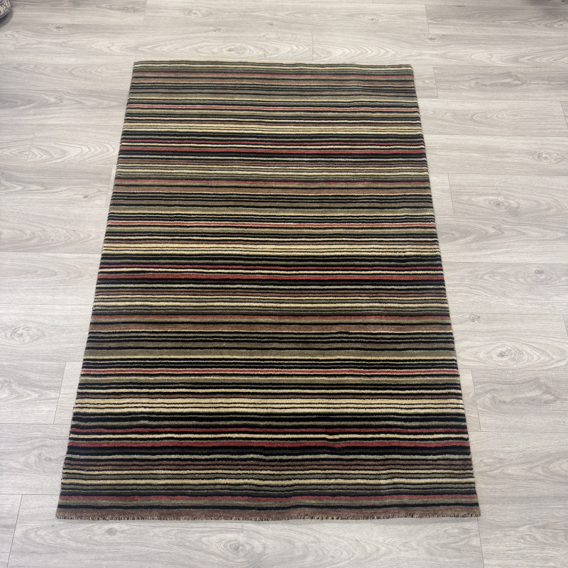 100% Wool Stripe Rug - Luxury Indus 100% Wool Stripe Rug - Luxury Indus