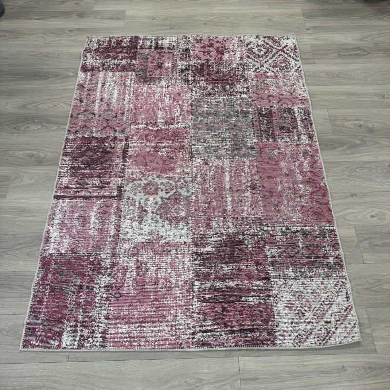 Amalfi - Patchwork Raspberry Rug Amalfi - Patchwork Raspberry Rug
