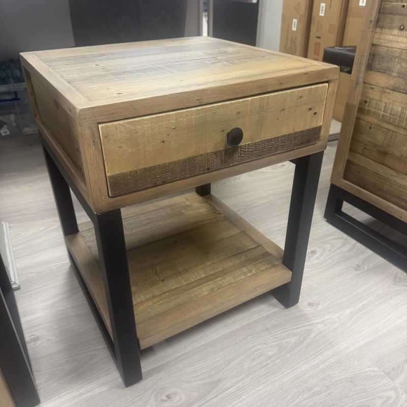 Midtown - Reclaimed One Drawer Lamp Table Midtown - Reclaimed One Drawer Lamp Table