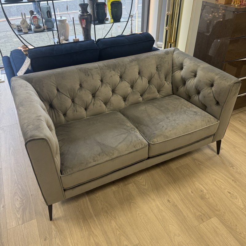 Sunset 2 Seater in Grey Velvet Sunset 2 Seater in Grey Velvet