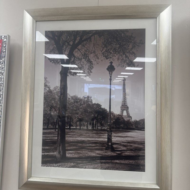 Paris - Framed Artwork with Champagne Frame Paris - Framed Artwork with Champagne Frame