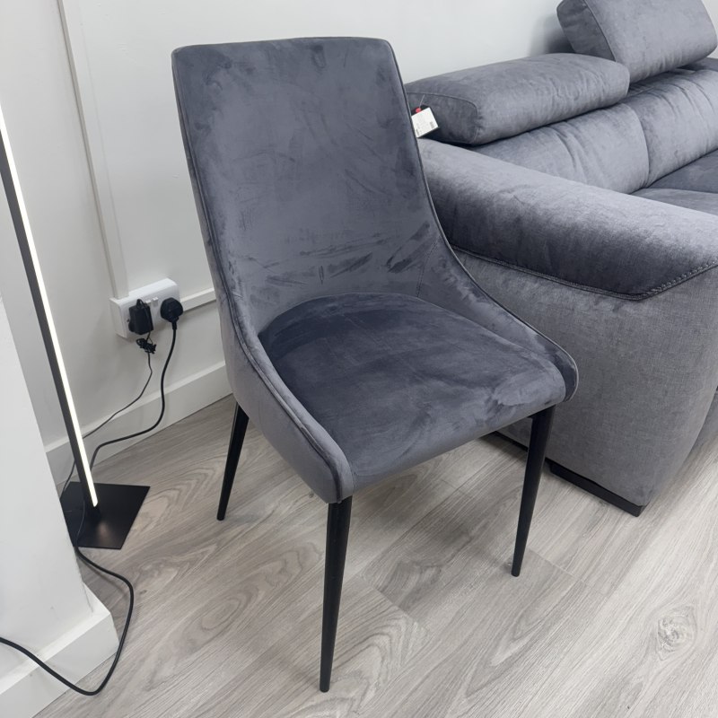 Isabella - Grey Velvet Chair Isabella - Grey Velvet Chair