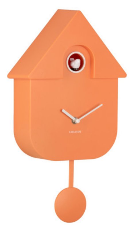 Wall Clock Modern Cuckoo - Orange Wall Clock Modern Cuckoo - Orange