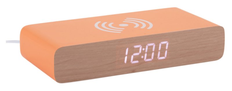 Alarm Clock Retro Flat Led - Bright Orange Alarm Clock Retro Flat Led - Bright Orange