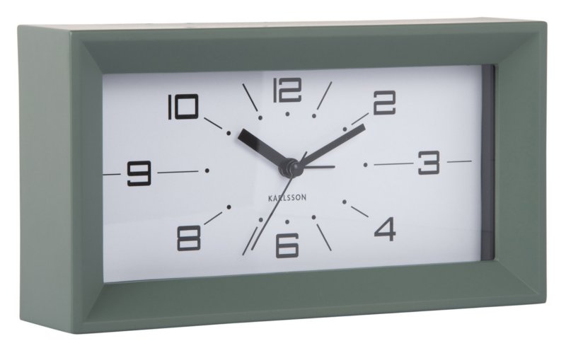 Alarm Clock Lujo Rectangle - Jungle Green Alarm Clock Lujo Rectangle - Jungle Green