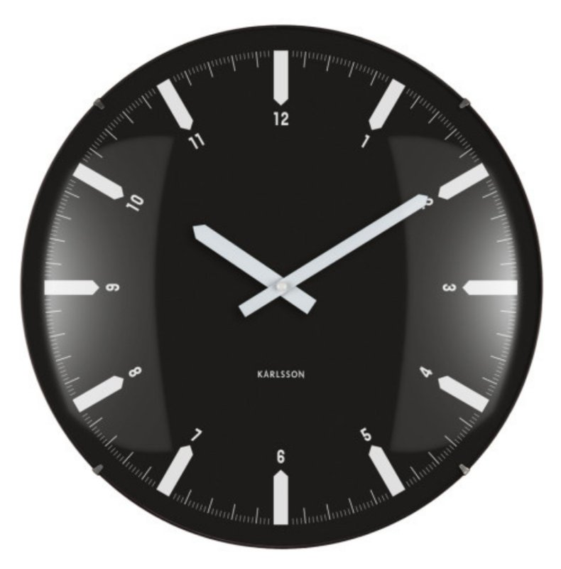 Wall Clock Realista Dome - Black Wall Clock Realista Dome - Black
