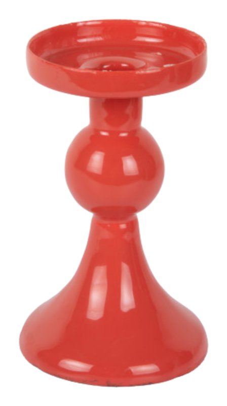 Candle Holder Funky - Small Bright Red Candle Holder Funky - Small Bright Red