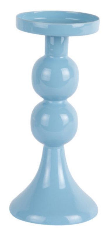 Candle Holder Funky - Medium Soft Blue Candle Holder Funky - Medium Soft Blue