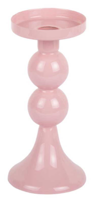 Candle Holder Funky - Medium Soft Pink Candle Holder Funky - Medium Soft Pink
