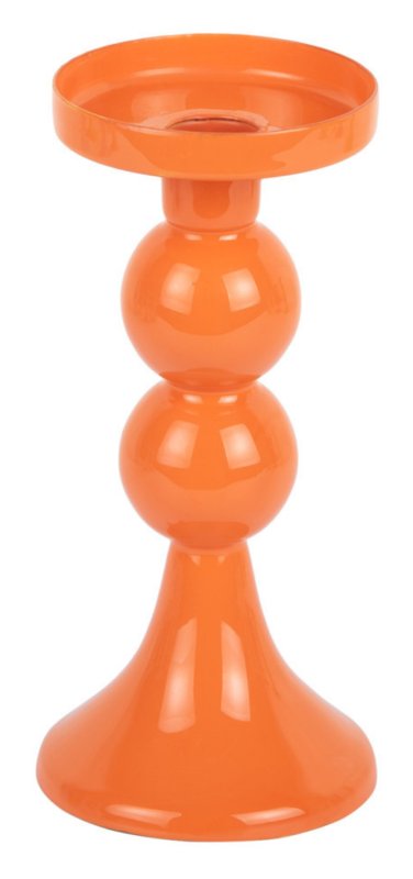 Candle Holder Funky - Medium Bright Orange Candle Holder Funky - Medium Bright Orange