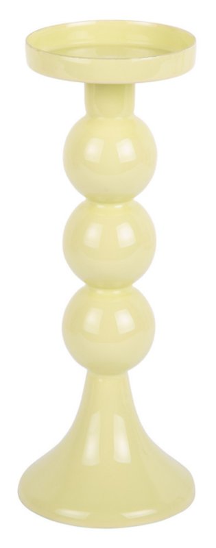 Candle Holder Funky - Large Soft Yellow Candle Holder Funky - Large Soft Yellow