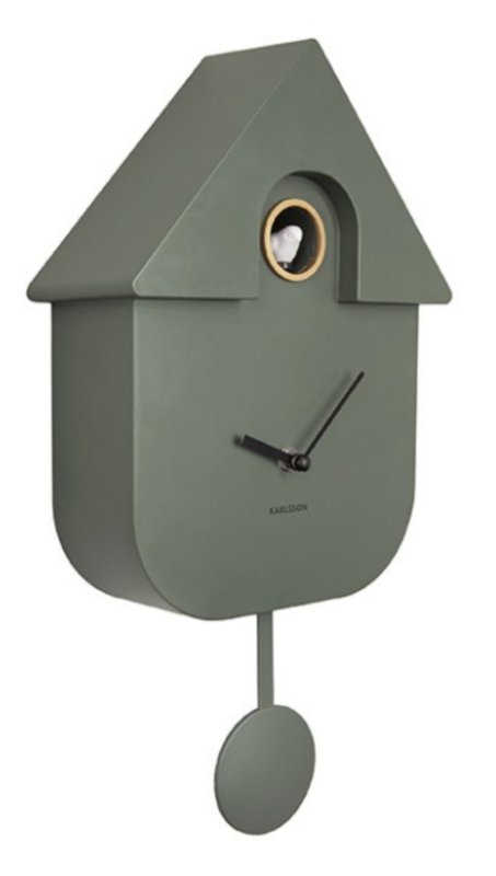 Wall Clock Modern Cuckoo - Jungle Green Wall Clock Modern Cuckoo - Jungle Green