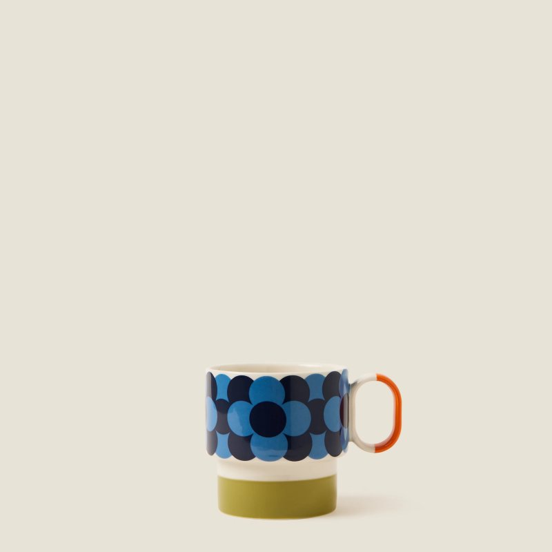 Orla Kiely - Retro Stripe Mug Green Orla Kiely - Retro Stripe Mug Green