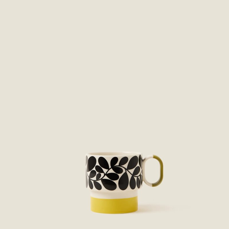 Orla Kiely - Sycamore Stripe Mug Yellow Orla Kiely - Sycamore Stripe Mug Yellow