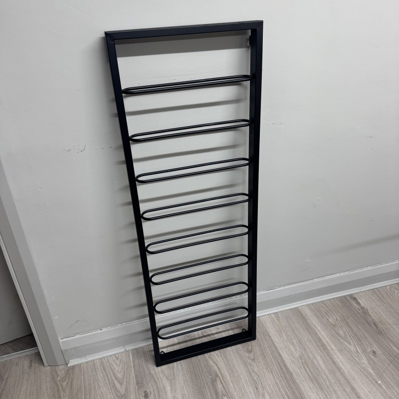 Black Metal Wine Rack - Holds 8 Bottles Black Metal Wine Rack - Holds 8 Bottles