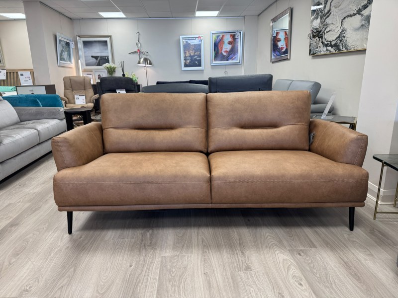 Tacoma - 3 Seater Sofa in Tan Fabric Tacoma - 3 Seater Sofa in Tan Fabric