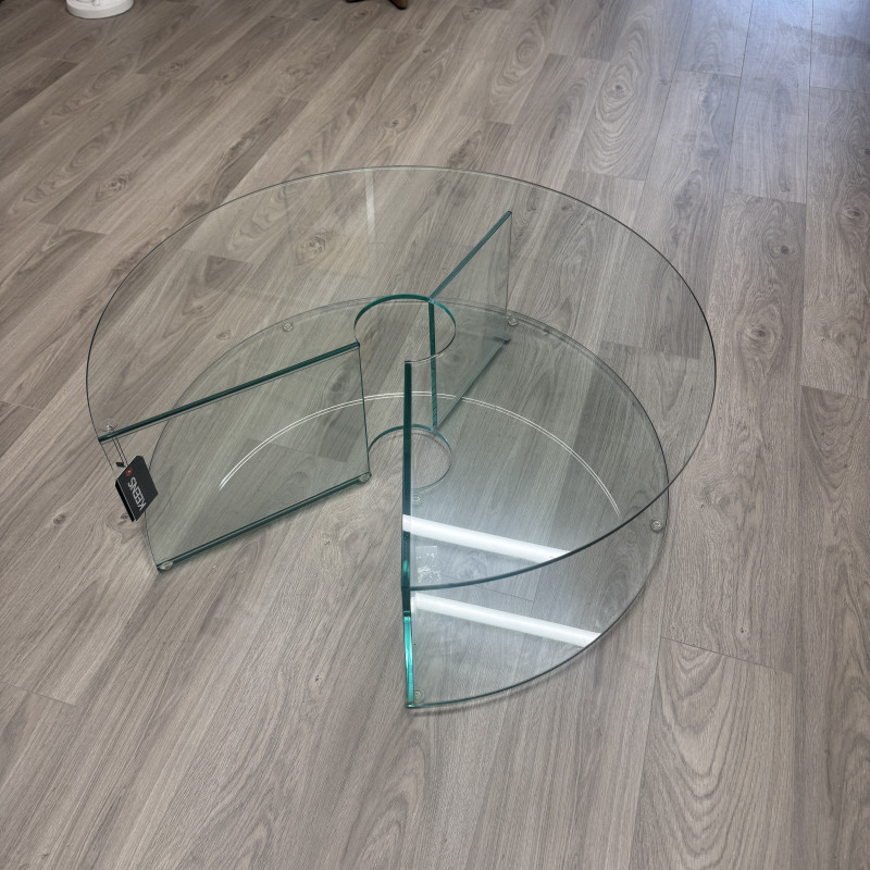 Natuzzi Editions - Pepe Glass Round Coffee Table Natuzzi Editions - Pepe Glass Round Coffee Table