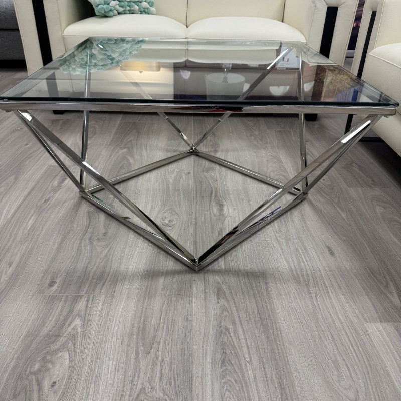 Chrome & Glass Coffee Table Chrome & Glass Coffee Table