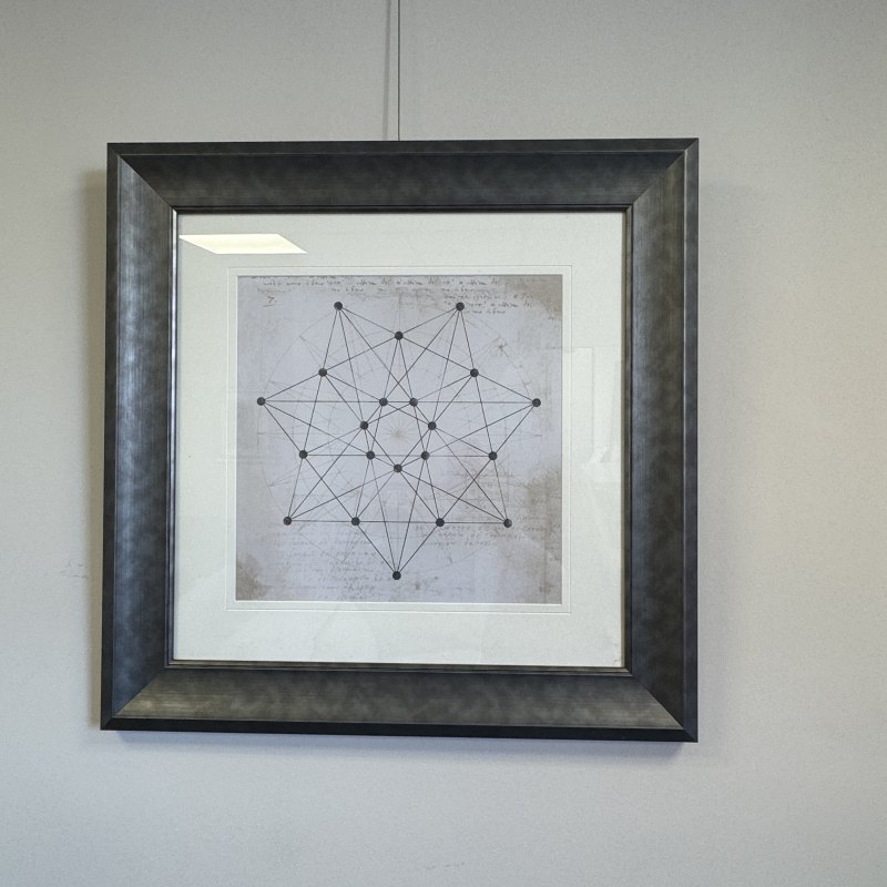 Framed Picture - Geometric Design - Grey Frame Framed Picture - Geometric Design - Grey Frame