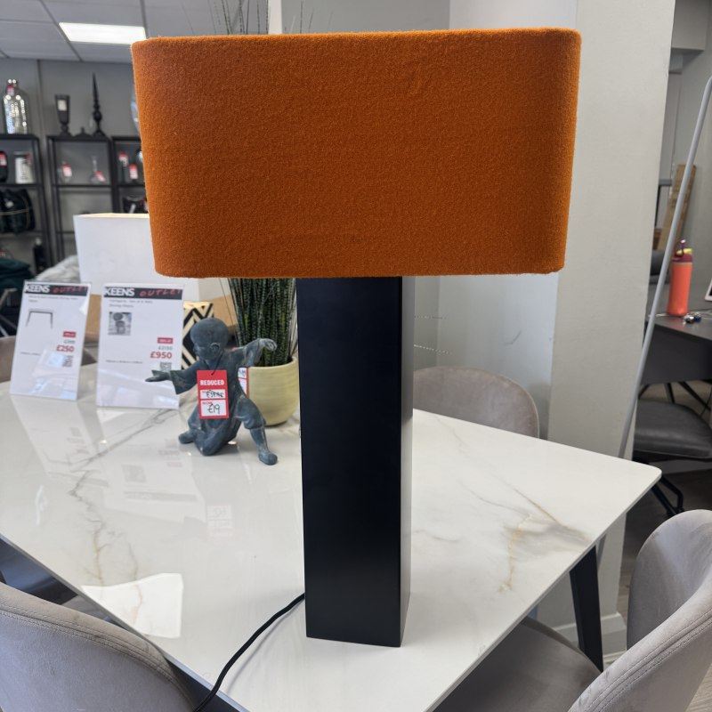 Seville - Table Lamp with Orange Shade Seville - Table Lamp with Orange Shade