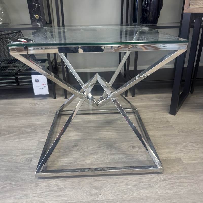 Prism - Chrome & Glass Side Table Prism - Chrome & Glass Side Table