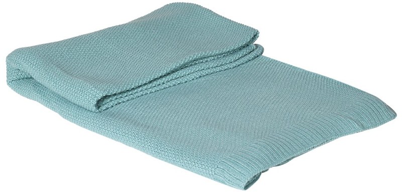 Aqua Knitted Throw Aqua Knitted Throw