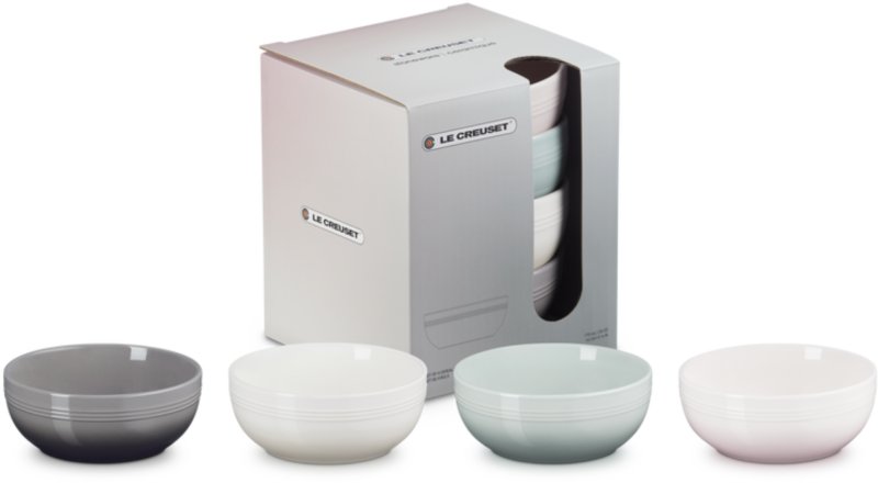 Le Creuset - Stoneware Coupe Set of 4 Cereal Bowls Le Creuset - Stoneware Coupe Set of 4 Cereal Bowls