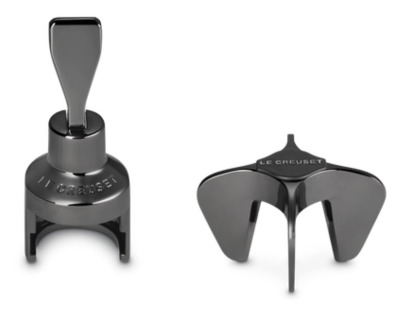 Le Creuset - Wine Accessories GS-102 Sparkling Wine Set Black Nickel Le Creuset - Wine Accessories GS-102 Sparkling Wine Set Black Nickel
