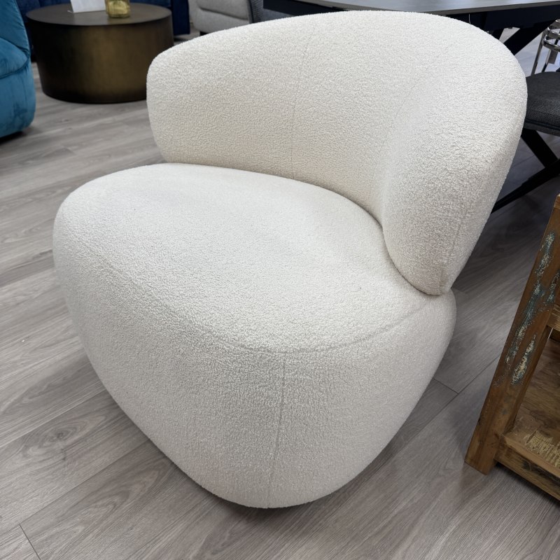 Aspire - Swivel Chair in Ivory Fabric Aspire - Swivel Chair in Ivory Fabric