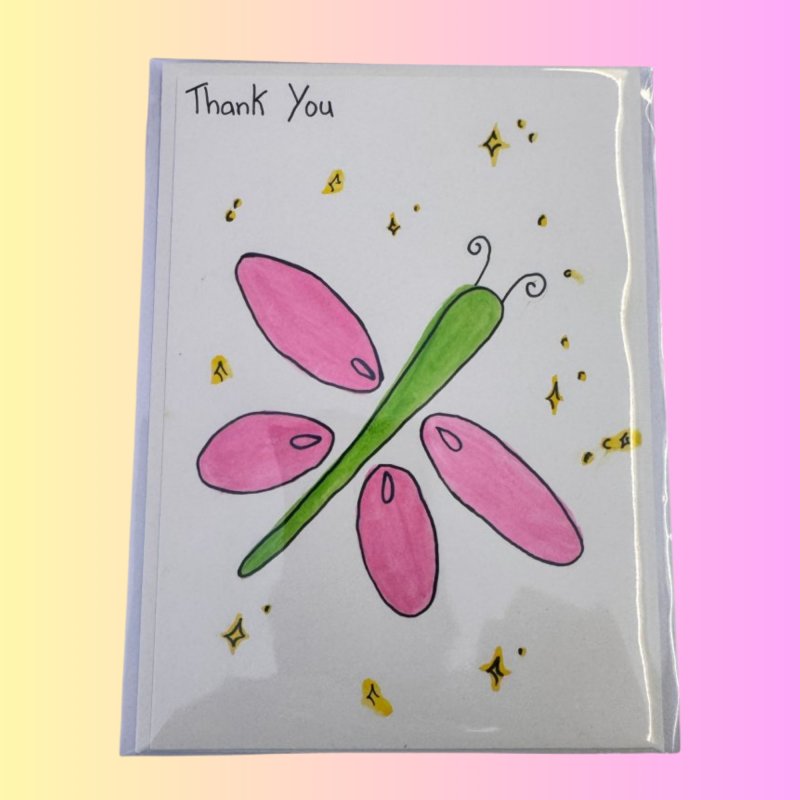 Perla Rose Crafts - Thank You - Butterfly Perla Rose Crafts - Thank You - Butterfly