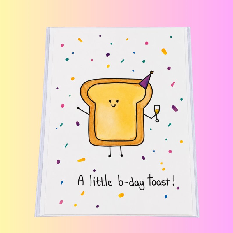Perla Rose Crafts - Happy Birthday - Toast Perla Rose Crafts - Happy Birthday - Toast