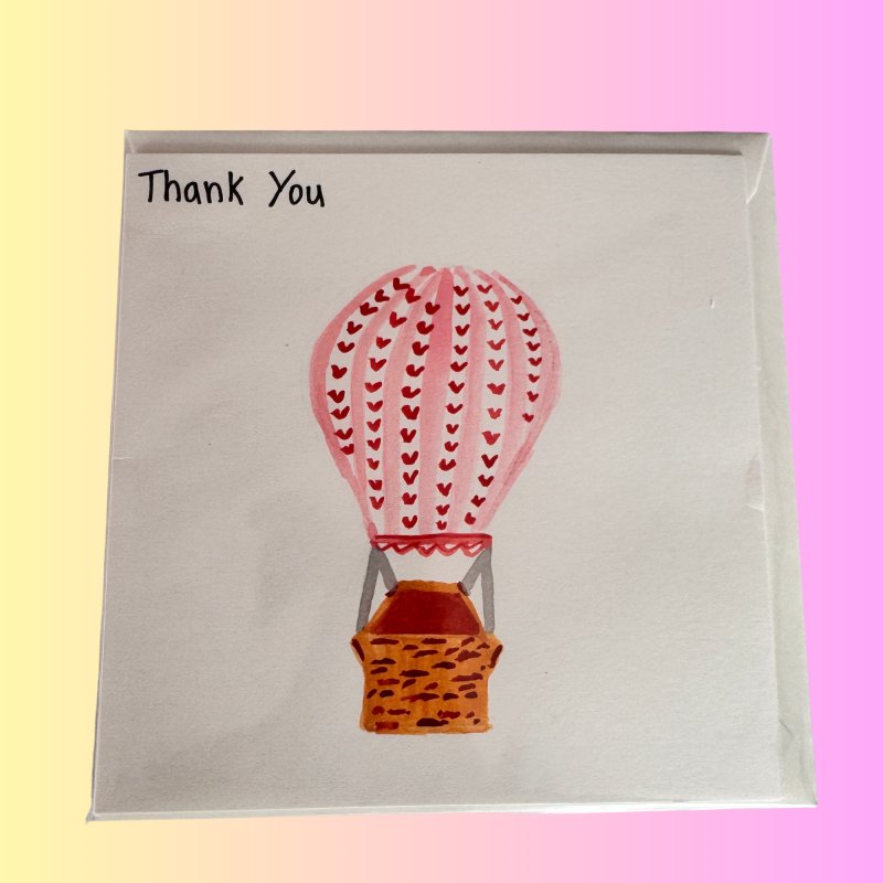 Perla Rose Crafts - Thank you Hot Air Balloon Perla Rose Crafts - Thank you Hot Air Balloon
